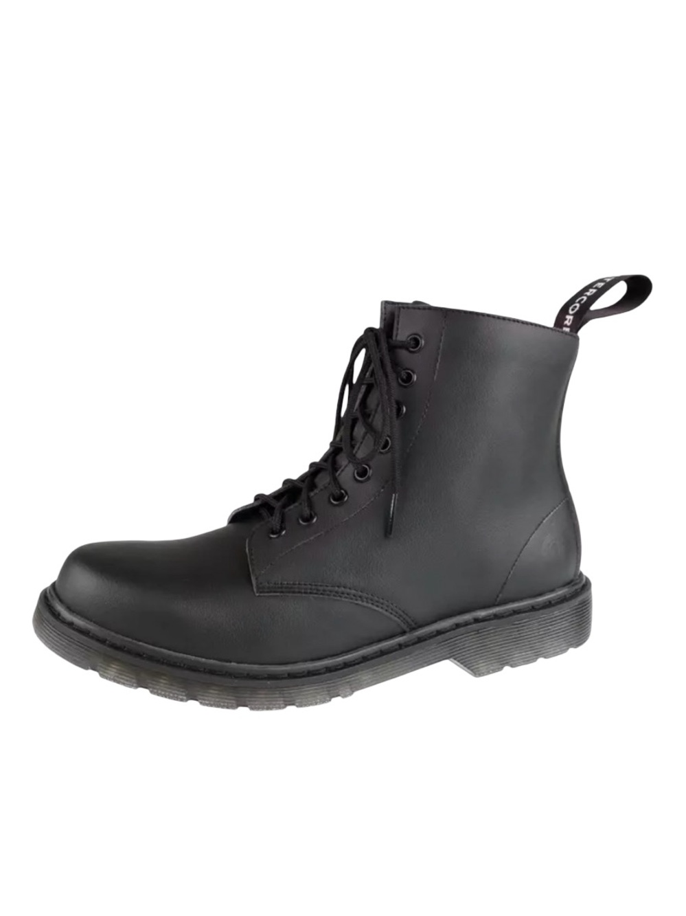 Altercore Vegan Leather 8 Eyelet Lace Up Black Combat Boots
NWT Size 8.5